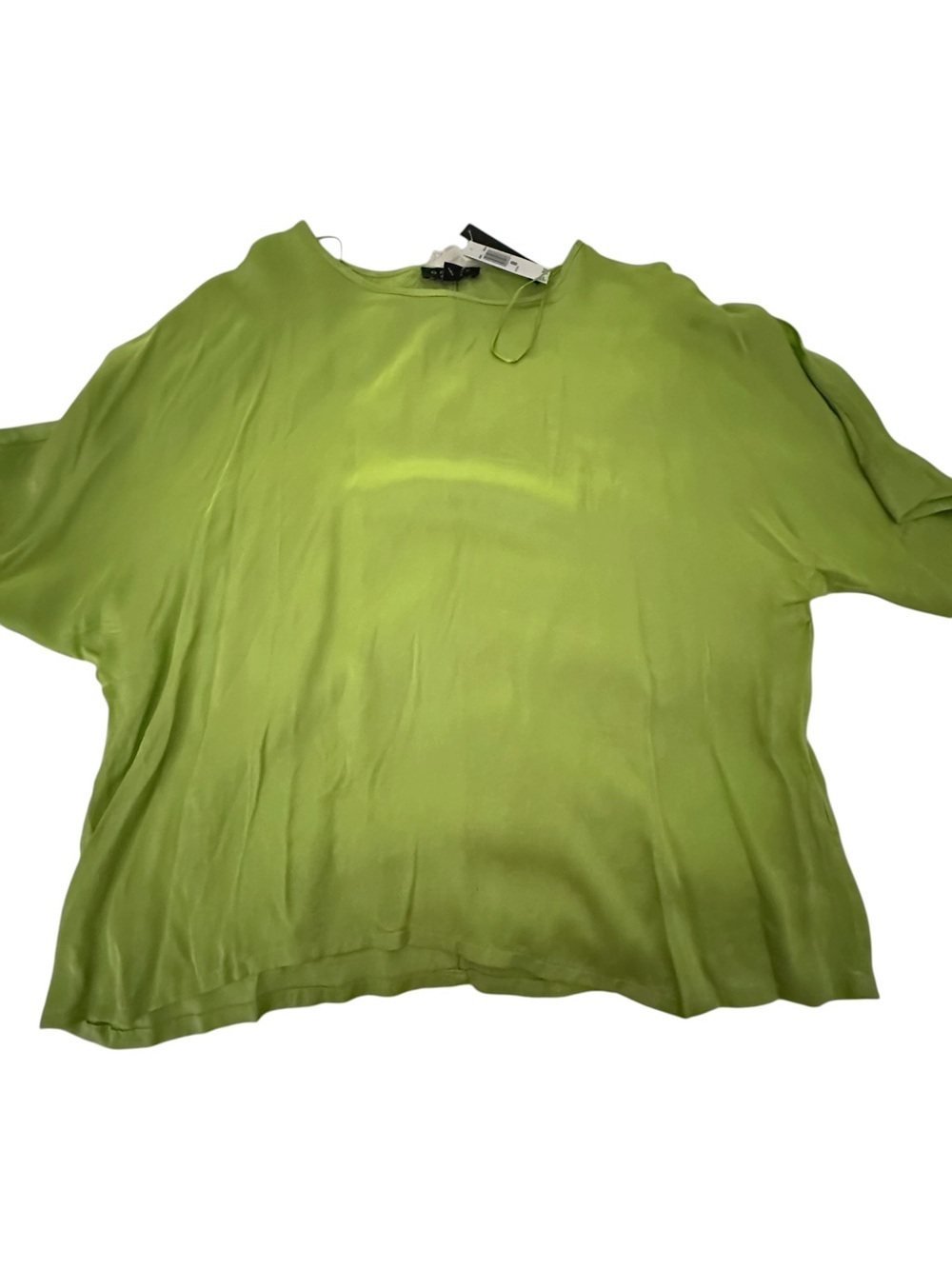 Lightweight Lime Green Women's Blouse by Grace . This is a large medium